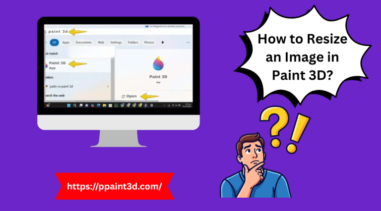 How to resize an image in Paint3D